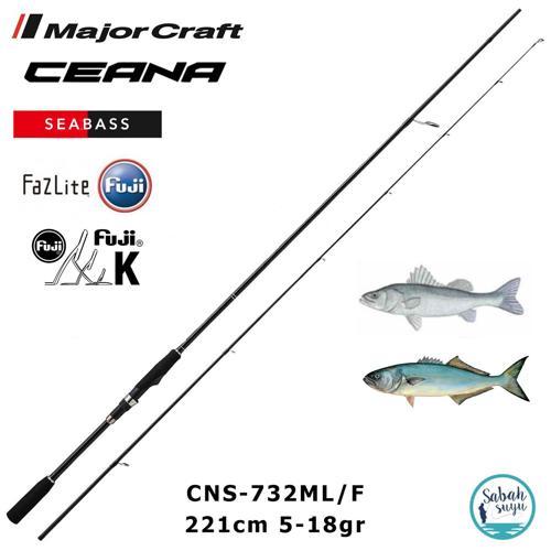 Ceana CNS-732ML/F Seabass 221cm 5-18gr (2P) Spin Kamış