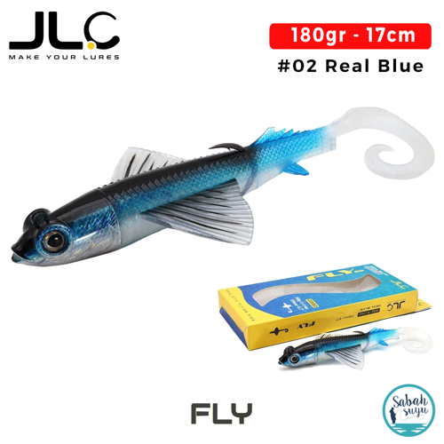 JLC Fly 170 Set 17cm 180gr #02 Real Blue Silikon Balık