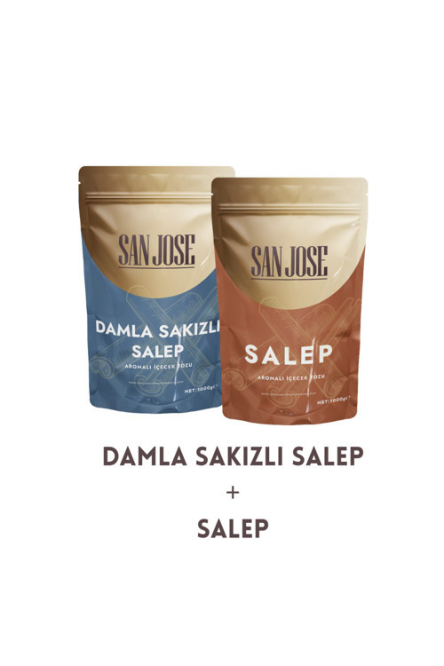 Damla Sakızlı Salep + Klasik Salep İkili Set (2 X 1000G)