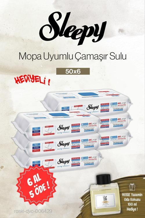 6 AL 5 ÖDE Çamaşır Sulu Mopa Uyumlu 50'li, Rosie Yasemin Oda Kokusu