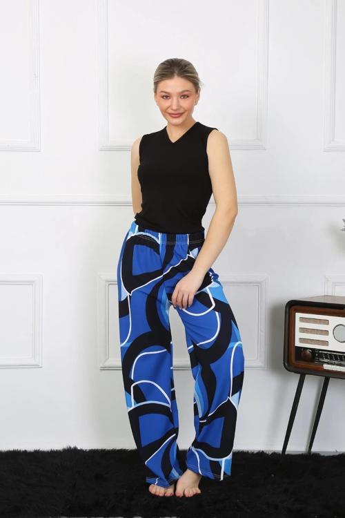 Giyim Kadın Bol Paça Penye Saks Alt Üst Takım