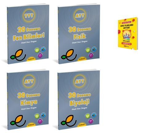 Endemik TYT Fen Bilimleri AYT Fizik Kimya ve Biyoloji Denemeleri + Planlama Defteri