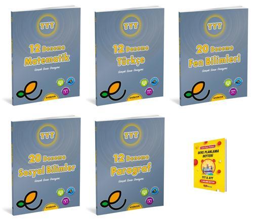 Endemik TYT Matematik Fen Türkçe Sosyal ve Paragraf 5li Denemeleri + Planlama Defteri