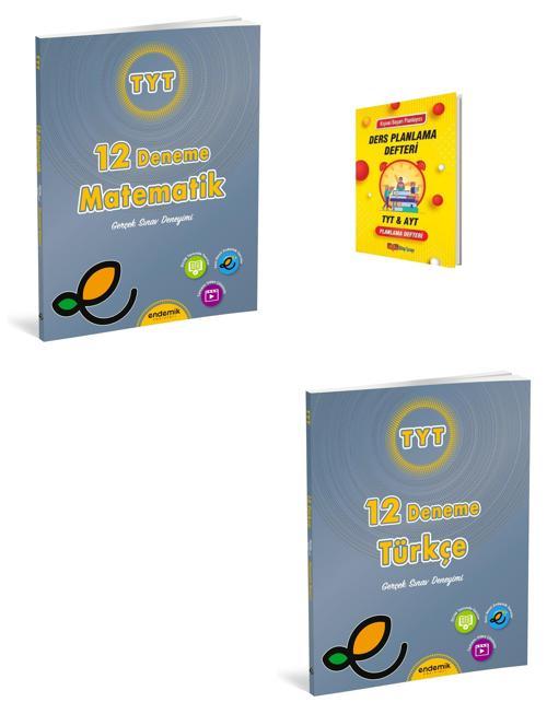 Endemik TYT Matematik ve Türkçe Denemeleri + Planlama Defteri