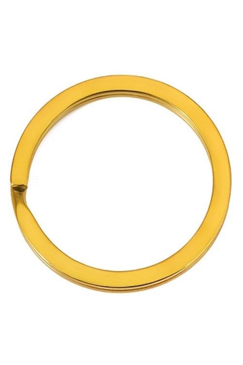 30 Adet Altın Renk 3 cm Metal Anahtarlık Halkası