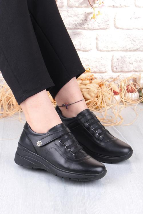 7313 Rahat Esnek Kaymaz Taban Hakiki Deri Kadın Ayakkabı