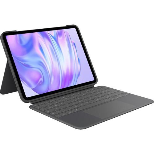Combo Touch 11 inç iPad Pro M4 ile Uyumlu Türkçe Klavyeli Tablet Kılıfı - Gri