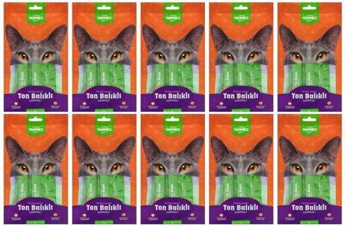 Kiwi Pets Yammies Ton Balıklı Karidesli Sıvı Kedi Ödül Maması*10 lu Set