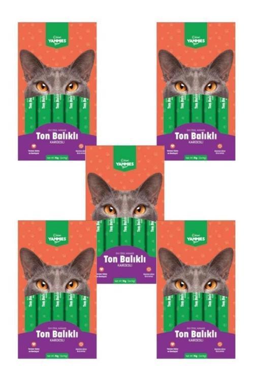 Kiwi Yammies 5x14 gr 5 Paket Ton Balıklı Karidesli Sıvı Ödül Maması