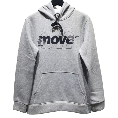 Kapşonlu Sweat Move Gri