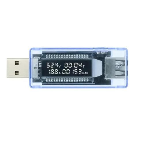 Keweisi Usb Voltmetre Ampermetre Usb Şarj Kapasitesi Test Cihazı