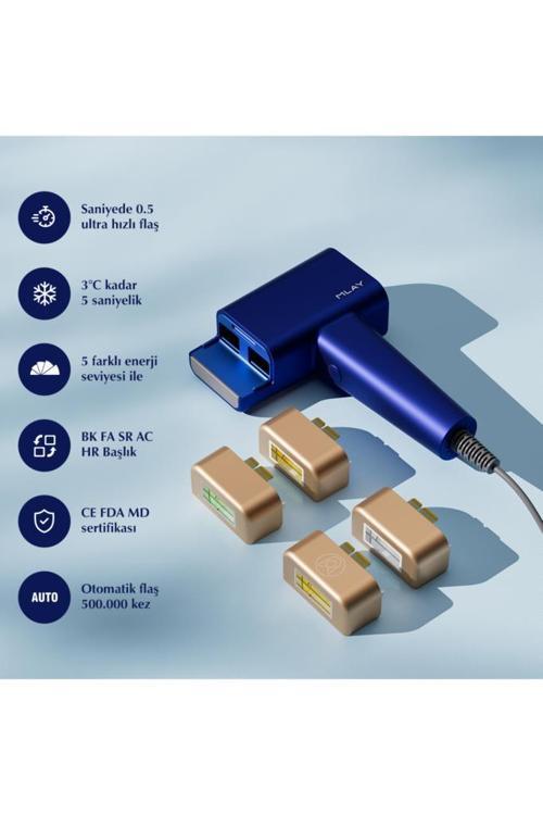 T16 4 MİLYON ATIM 4 BAŞLIK (HR+BK+FA+SR) EV TİPİ LAZER EPİLASYON CİHAZI