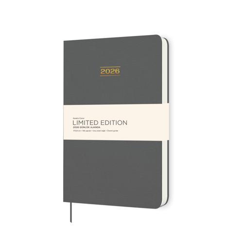 Keskin 2026-17*24 Ciltli Limited Edition Günlük Ajanda - Gri