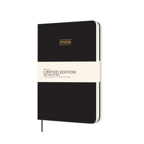 Keskin 2026-17*24 Ciltli Limited Edition Günlük Ajanda - Siyah