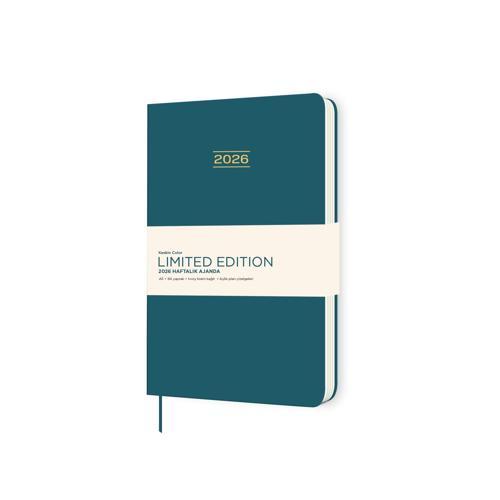 Keskin 2026-A5 Ciltli Limited Edition Haftalık Ajanda - Yeşil
