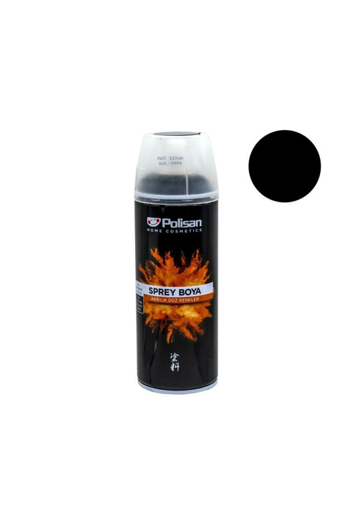 Mat Siyah Sprey Boya 400 Ml - Ral 9004 (5 Adet )