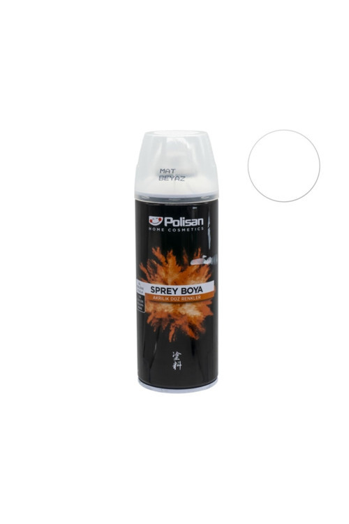 P6574 Akrilik Sprey Boya 400 Ml - Mat Beyaz
