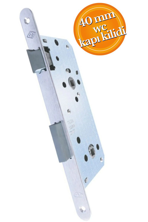 526 Sessiz Wc Kilidi İnikel Oval 40 Mm