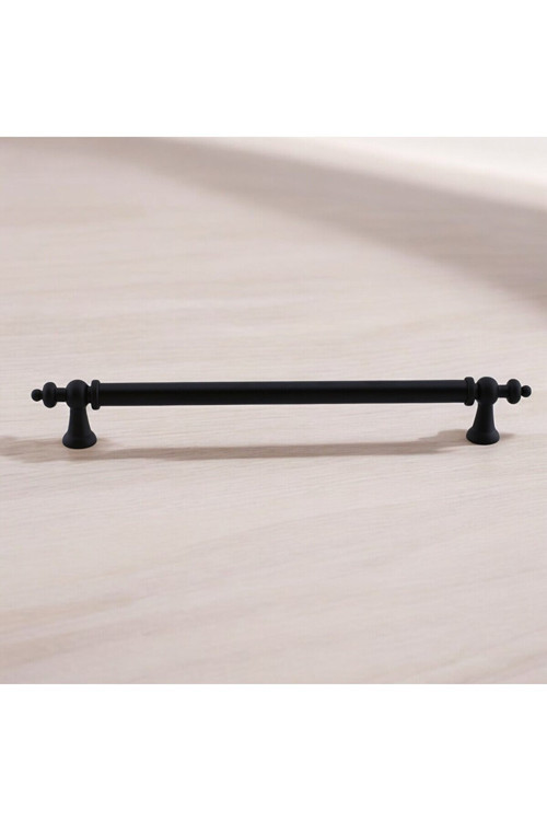 Tuğra Metal 160 Mm 16 Cm Mobilya Mutfak Çekmece Dolabı Dolap Kulpu Kulbu Kulpları - Siyah - 2 Adet