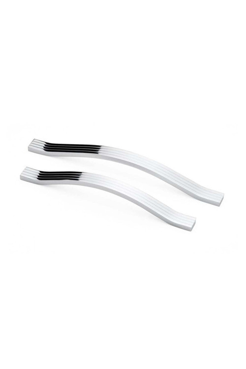 Akasya Çizgili (160 Mm - 16 Cm) Mobilya Mutfak Çekmece Dolap Dolabı Kapak Krom Metal Kulpu (4 Adet)