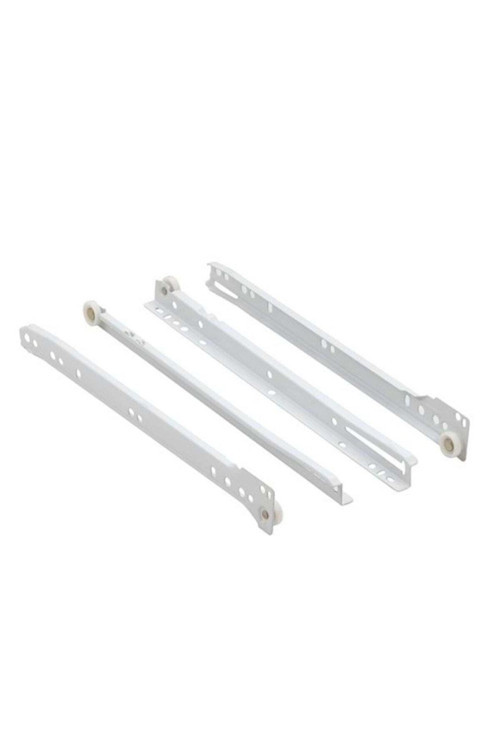 Standart Çekmece Kızağı Dolap Çekmece Rayı Beyaz 45 Cm (4 Takım)