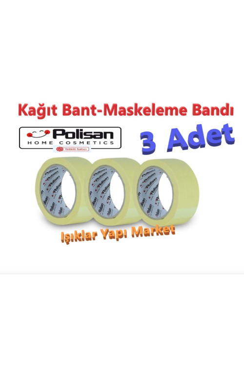 Kağıt Bant (Maskeleme Bantı) 4,8Cmx30Metre (3Adet)