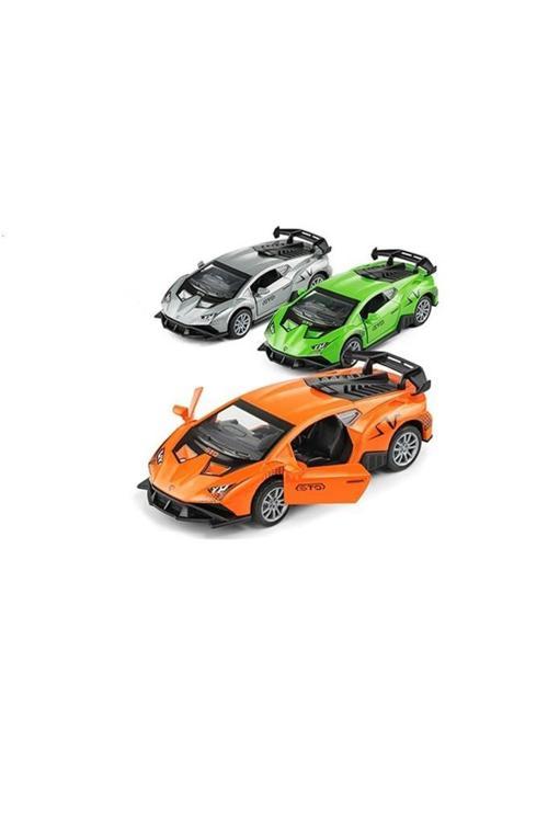Lamborghini Model Çek Bırak Açılır Kapılı Metal Oyuncak Araba K174A29
