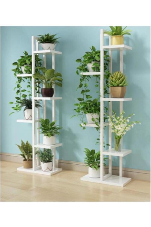 6 Bölmeli Çiçeklik,saksılık,salon Dekor,balkon Dekor,dekoratif