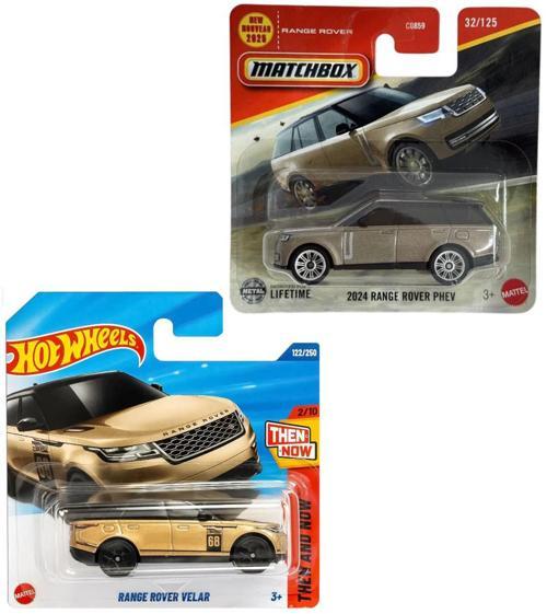 2 Araç Set Hot Wheels Range Rover Velar & Matchbox 2024 Range Rover Phev