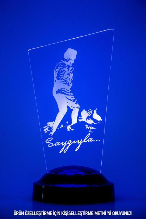 Ata & Kocatepe 3 Boyutlu Kişiye Özel Konsept Hediye Led Lamba