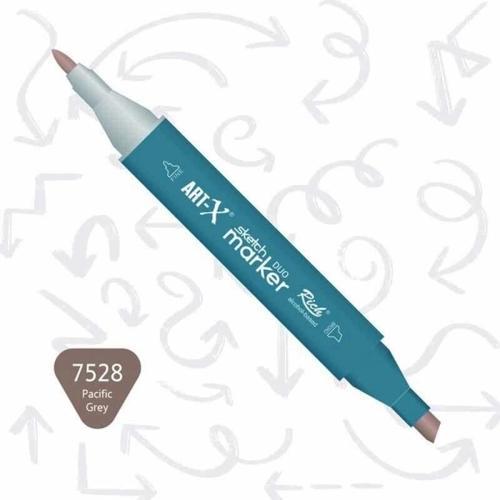 Sketch Marker Duo Çift Uçlu Marker Kalem 7528 Pacific Grey