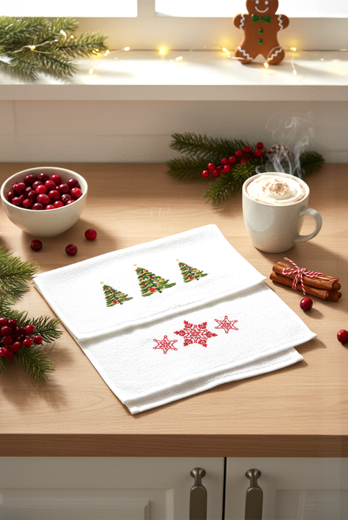 New Year 2'li Havlu Seti 30x30