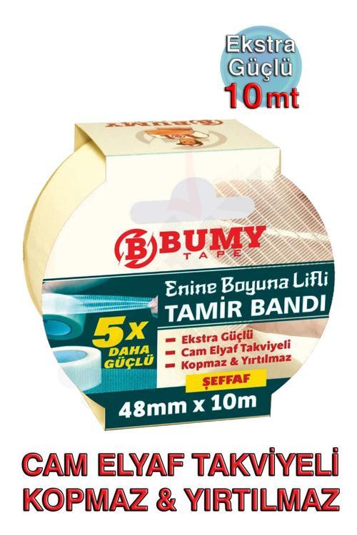 Enine Boyuna Lifli Tamir Bandı 48mm x 10m, Şeffaf