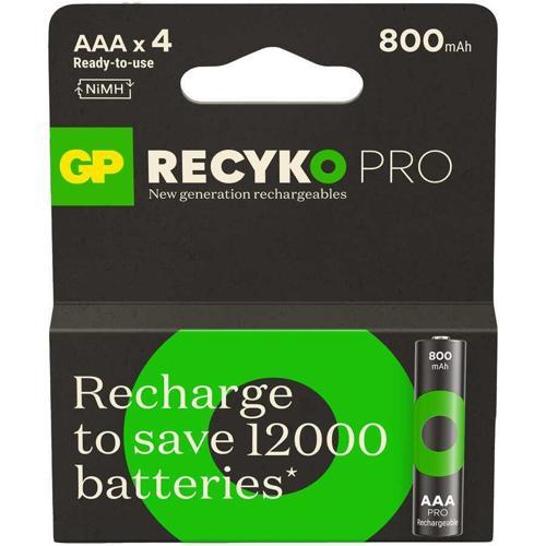 Aaa 800 Mah Şarjlı İnce Kalem Pil 4 Lü Paket Recyko