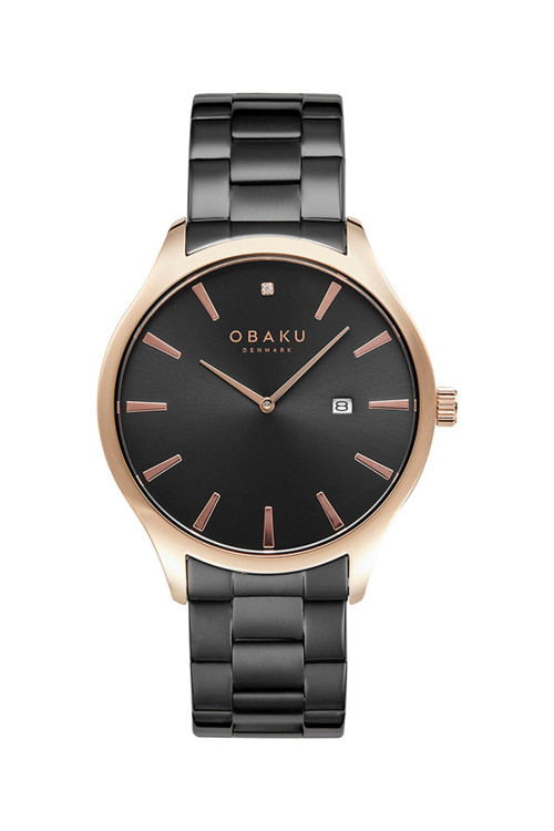 V266GDVBSB-DD Quartz Çelik Siyah Safir Cam 42 mm Erkek Kol Saati