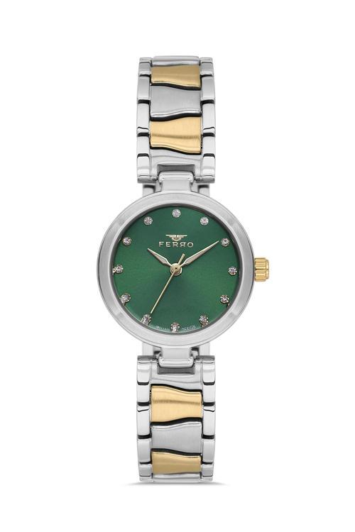 FL21617AWT-D6 Quartz Çelik Altın/Gri 26 mm Kadın Kol Saati