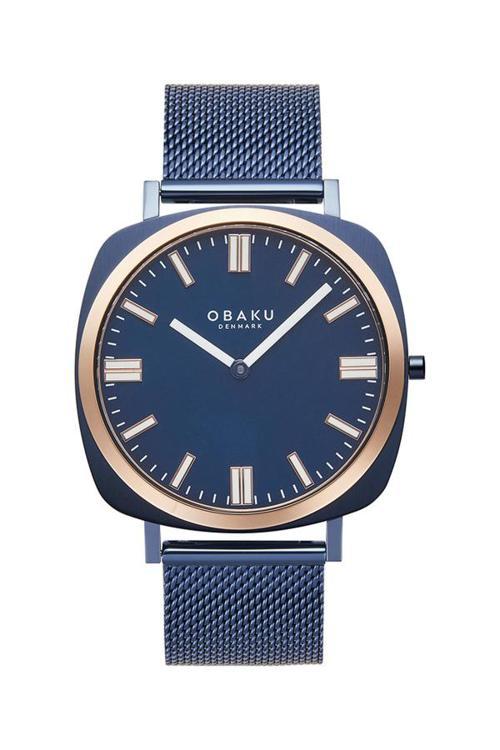 V296GXSLML Quartz Hasır Lacivert Safir Cam 40 mm Erkek Kol Saati