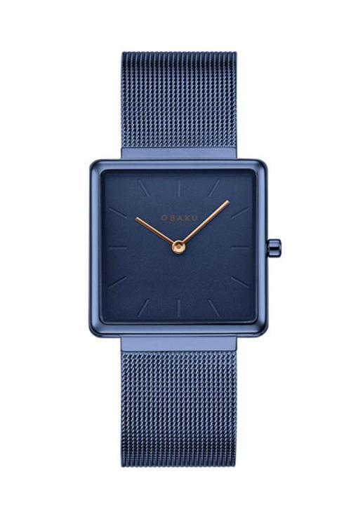 V236LXLLML Quartz Çelik Lacivert Safir Cam 28 mm Kadın Kol Saati