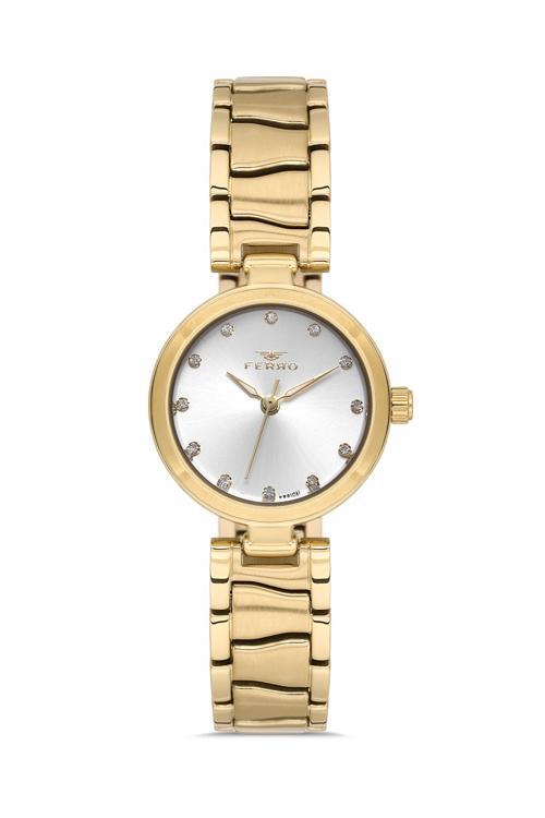 FL21617AWT-B Quartz Çelik Altın Rengi 26 mm Kadın Kol Saati