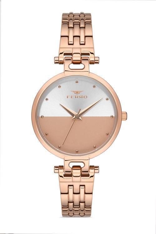F21203A-C Rose Çelik Kordon Kadın Kol Saati