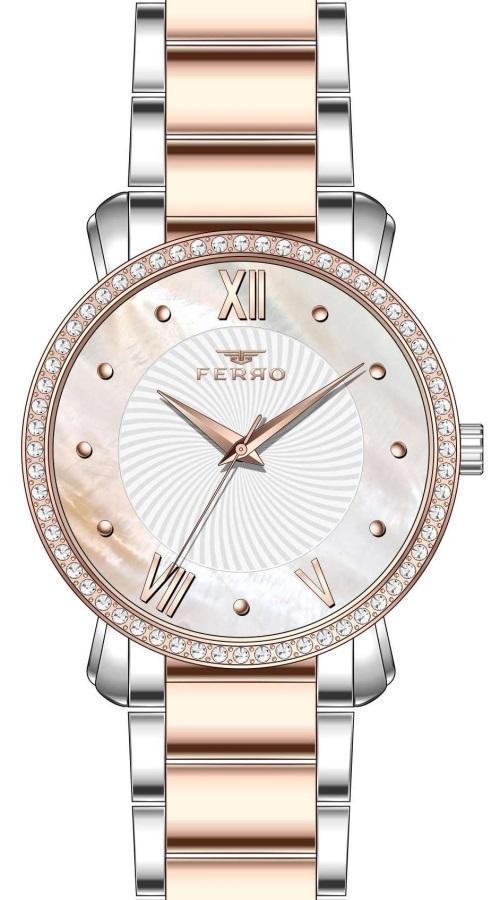 FL21261A-E 35 mm Gümüş/Rose Kadın Kol Saati