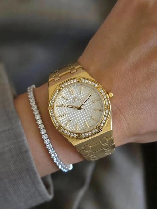 FL43029A-B Quartz Çelik Altın Rengi 33 mm Kadın Kol Saati