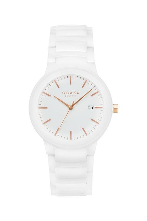 V280LDWWCW Quartz Seramik Beyaz Kadran 38 mm Kadın Kol Saati