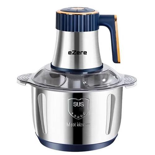 PowerChop Pro Elektrikli Paslanmaz Çelik Kollu 5 Litre Et Kıyma Makinesi Sebze Meyve Doğrayıcı Rondo Blendır