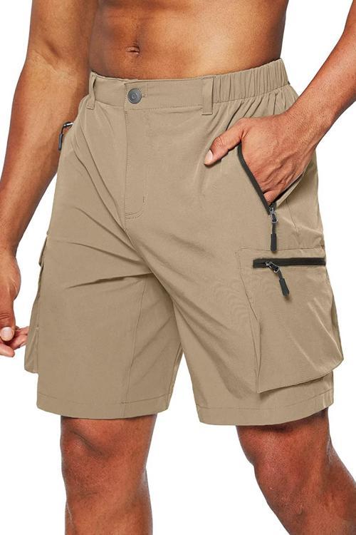 Erkek Kamp Yürüyüş Seyahat Hızlı Kuruma Çok Cepli Outdoor Şort