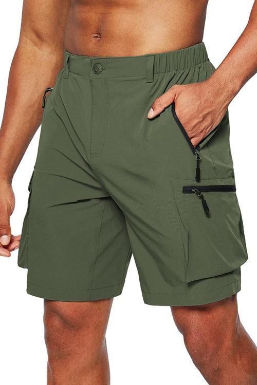 Erkek Kamp Yürüyüş Seyahat Hızlı Kuruma Çok Cepli Outdoor Şort