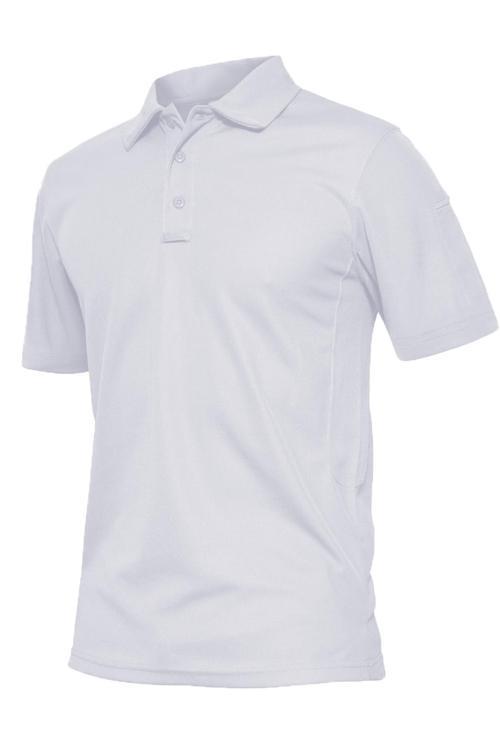 Erkek Taktik Polo Yaka Gömlek Hızlı Kuruma Nem Emici Performans Pique Jersey Golf T-shirt