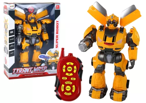 Mega Büyük Oyuncak Uzaktan Kumandalı Sünger Atan Işıklı Sesli Transformers Dev Robot Bumble