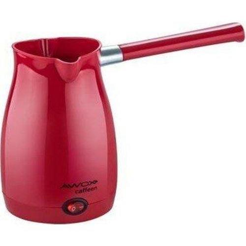 AW-OX CAFFEEN KIRMIZI ELEKTRİKLİ CEZVE TÜRK KAHVESİ MAKİNESİ PLASTİK ÇİFT AĞIZ 0.4LT - 5 FİNCAN 1000W-Findit