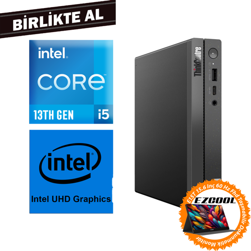 ThinkCentre Neo 50Q G4 i5-13420H 16GB 1TB SSD W11P Mini Pc+15.6" Touch Monitör 12LMS4XCTX 037